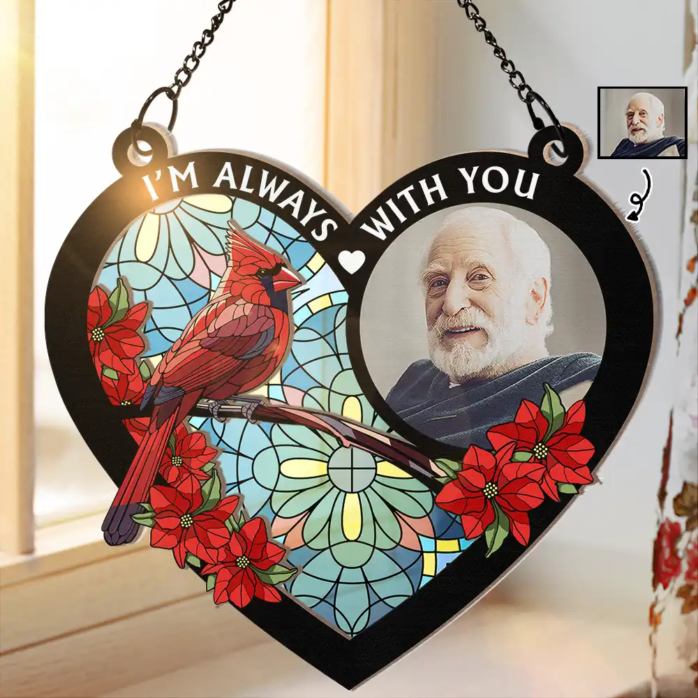 Always with You - Personalized Wood and Acrylic Layered Ornament, Heartfelt "I'm Always with You" Design to Memorialize Loved Ones - Image 3