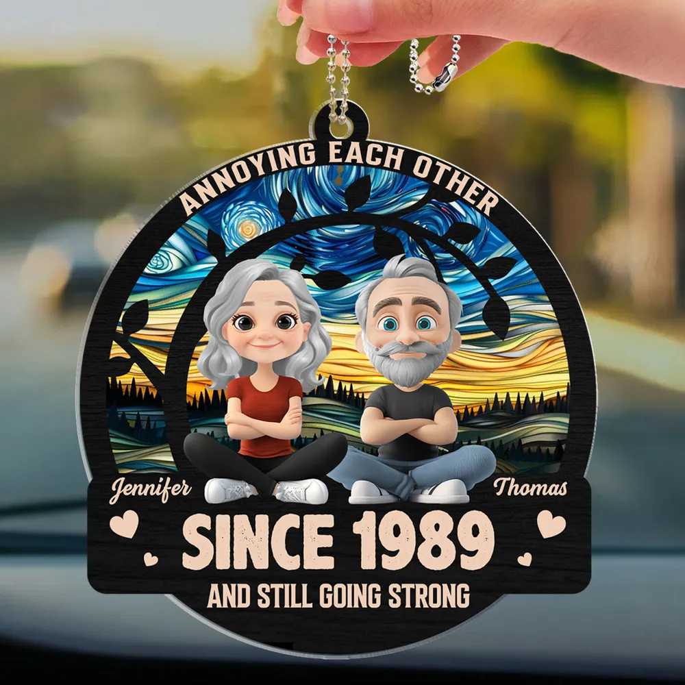 Still Going Strong – Custom Acrylic Ornament with Couple Design and Year, Gift for Spouses - Image 4