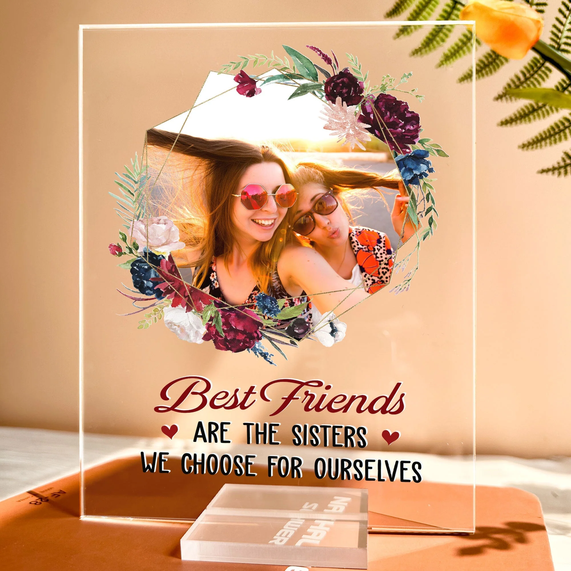 Best Friends Forever – Personalized Acrylic Plaque for Sisters and Best Friends with Fun Quote - Image 3