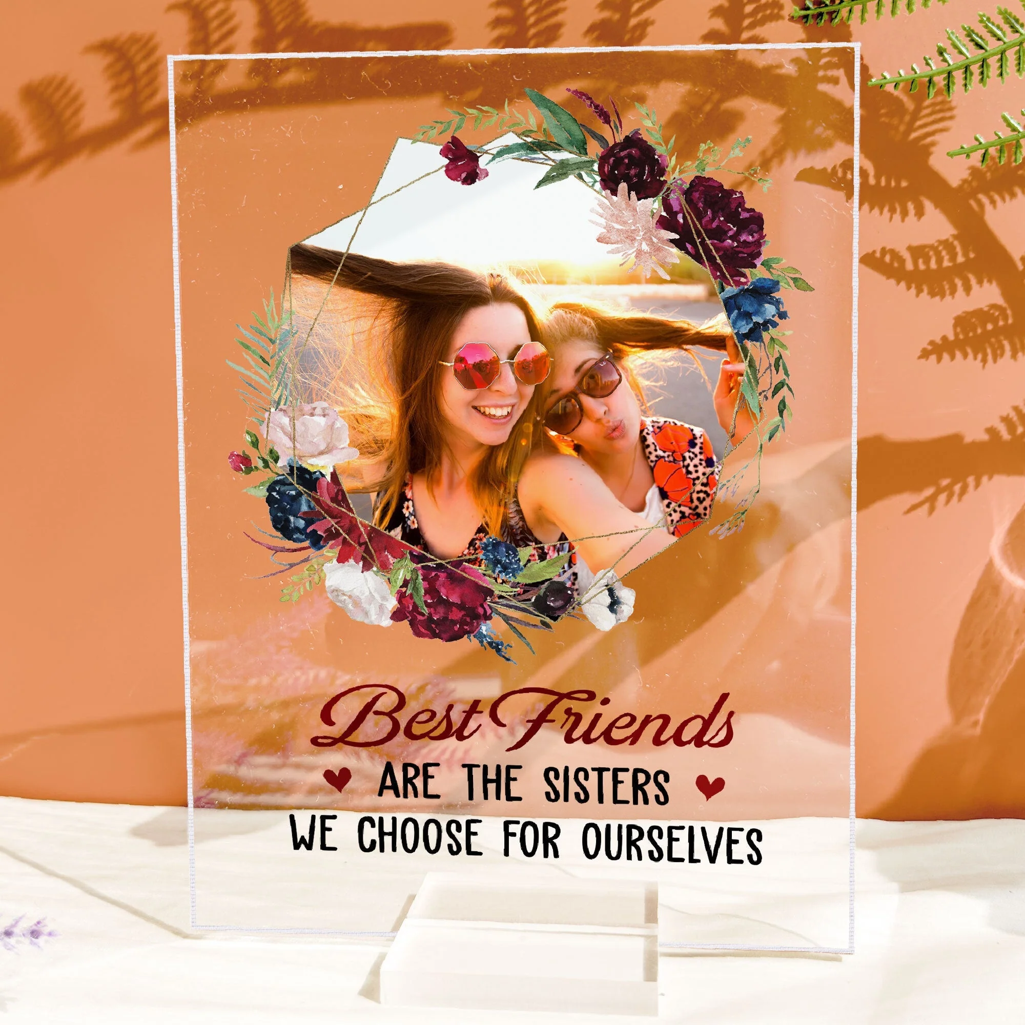 Best Friends Forever – Personalized Acrylic Plaque for Sisters and Best Friends with Fun Quote - Image 4