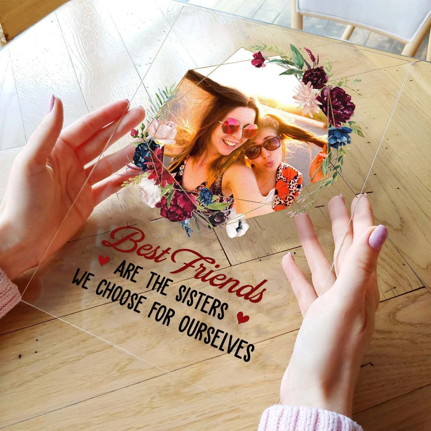 Best Friends Forever – Personalized Acrylic Plaque for Sisters and Best Friends with Fun Quote - Image 5