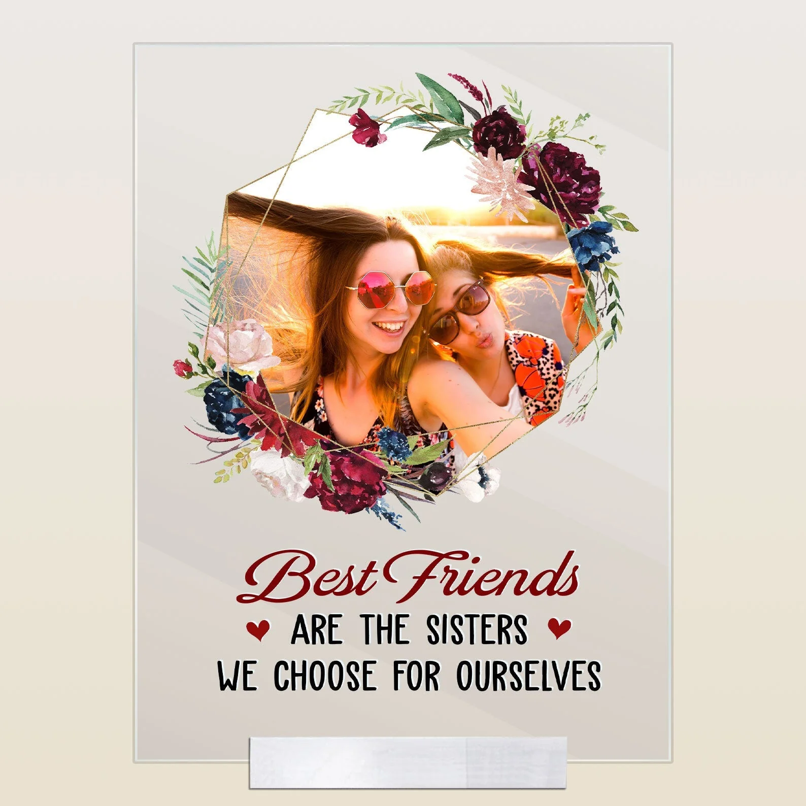 Best Friends Forever – Personalized Acrylic Plaque for Sisters and Best Friends with Fun Quote - Image 6