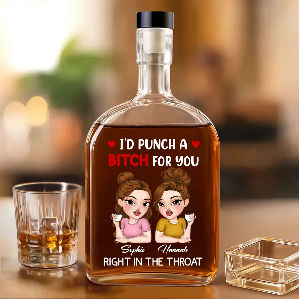 Custom Glass Spirits Decanter – Funny Gift for Sisters & Friends - Image 3